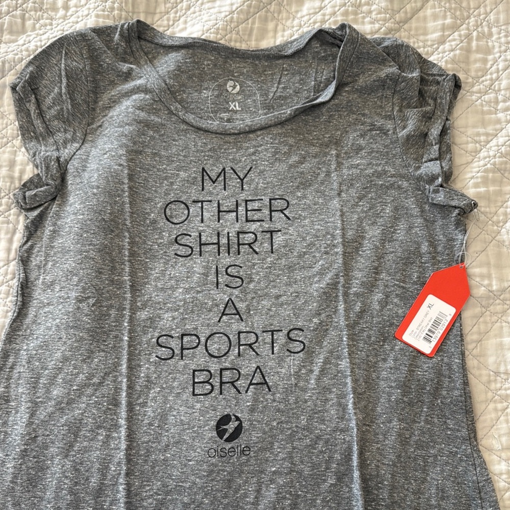 Oiselle Gray Graphic T-Shirt